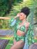 Top Biquíni Luara Estampado Verde