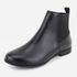 Bota em Couro Casual Básica Tatiane Preto