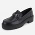 Mocassim Feminino Bridão Couro Stela Preto