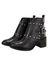 Bota em Couro Maria Paula Cano Curto Tacha Preto