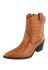 Bota Country Texana Western em Couro Bico Fino Maria Paula Camel