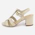 Tamanco Feminino Couro Fivela Confort Noemi Off White