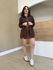 Short Saia Isis Marrom