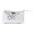 Necessaire Sienna em Couro Jackar Prata Pequena