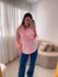 Camisa linho Beatriz Rosa