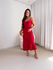 Vestido Cetim Diana Vermelho