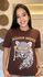 Camiseta TSHIRT Oversize - Marrom