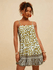 Vestido Curto Jackeline Estampa Animal Print - Amarelo