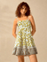 Vestido Curto Leticia Estampa Animal Print - Amarelo