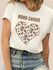 Tshirt Coração Estampada Boho