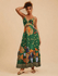 Vestido Longo Clarice Estampa Florida - Verde