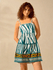 Vestido Curto Paola Estampa Animal Print - Verde Claro