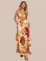 Vestido Stela Longo Amarração Estampado - Florido