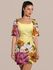 Vestido Amanda Curtinho Tubinho Floral Amarelo