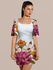 Vestido Amanda Curtinho Tubinho Floral Branco