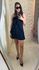 Vestido Curto Vivi Franja Alcinha Fina - Preto 