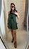 Vestido Curto Vivi Franja Alcinha Fina - Verde