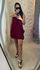 Vestido Curto Vivi Franja Alcinha Fina - Vermelho