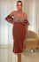 Vestido Midi Arabeli - Marrom
