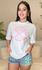 Camiseta TSHIRT Oversize - Branca c/ Rosa