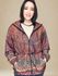 Jaqueta Parka Estampa Floral- Chocolate