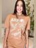 Camiseta TSHIRT Oversize - Caramelo
