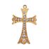 Crucifixo com Strass - Ouro Cataforético