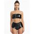 Conjunto Hot Pants Metalizado (FR643) - Preto