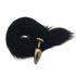 Plug de Plástico G Less Dourado Com Cauda (HA170D). - Preto