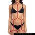 Harness Corporal Com Cinta Liga (LS5121) - Vermelho