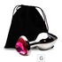 Plug de Metal G Com Pedra Formato de Coração VP (PL009G) - Pedra Pink