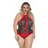 *Body Fatale Plus Size (PS2054) - Vermelho C/ Preto