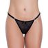 *Calcinha Fio Dental Com Strass (MCA0715) - Preto