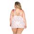 *Camisola Renda Aberta Plus Size (PS2062) - Branco