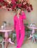 Pijama americano em viscose pink