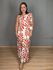 Vestido Estampado Nula Manga Maxi Com Laço REF:JX206