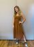 VESTIDO MIDI OLIVIA MARROM