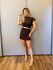 VESTIDO TRICÔ MARROM