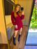 VESTIDO TRICÔ MANGA LONGA VINHO