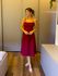 VESTIDO MIDI OLIVIA VINHO