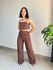 CONJUNTO LETICIA MARROM