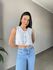 CROPPED TWEED CORAÇÃO BRANCO