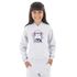Moletom Canguru Infantil Menina Cat Rock Benellys Cinza Claro
