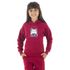 Moletom Canguru Infantil Menina Cat Rock Benellys Vinho