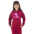 Moletom Canguru Infantil Menina Dinossauro Benellys Vinho