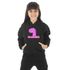 Moletom Canguru Infantil Menina Dinossauro Benellys Preto