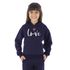 Moletom Canguru Infantil Menina Love Benellys Marinho