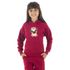 Moletom Canguru Infantil Menina Dog Pug Benellys Vinho