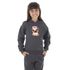 Moletom Canguru Infantil Menina Dog Pug Benellys Chumbo