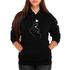 Moletom Feminino Mão Coreana Canguru Com Capuz Preto